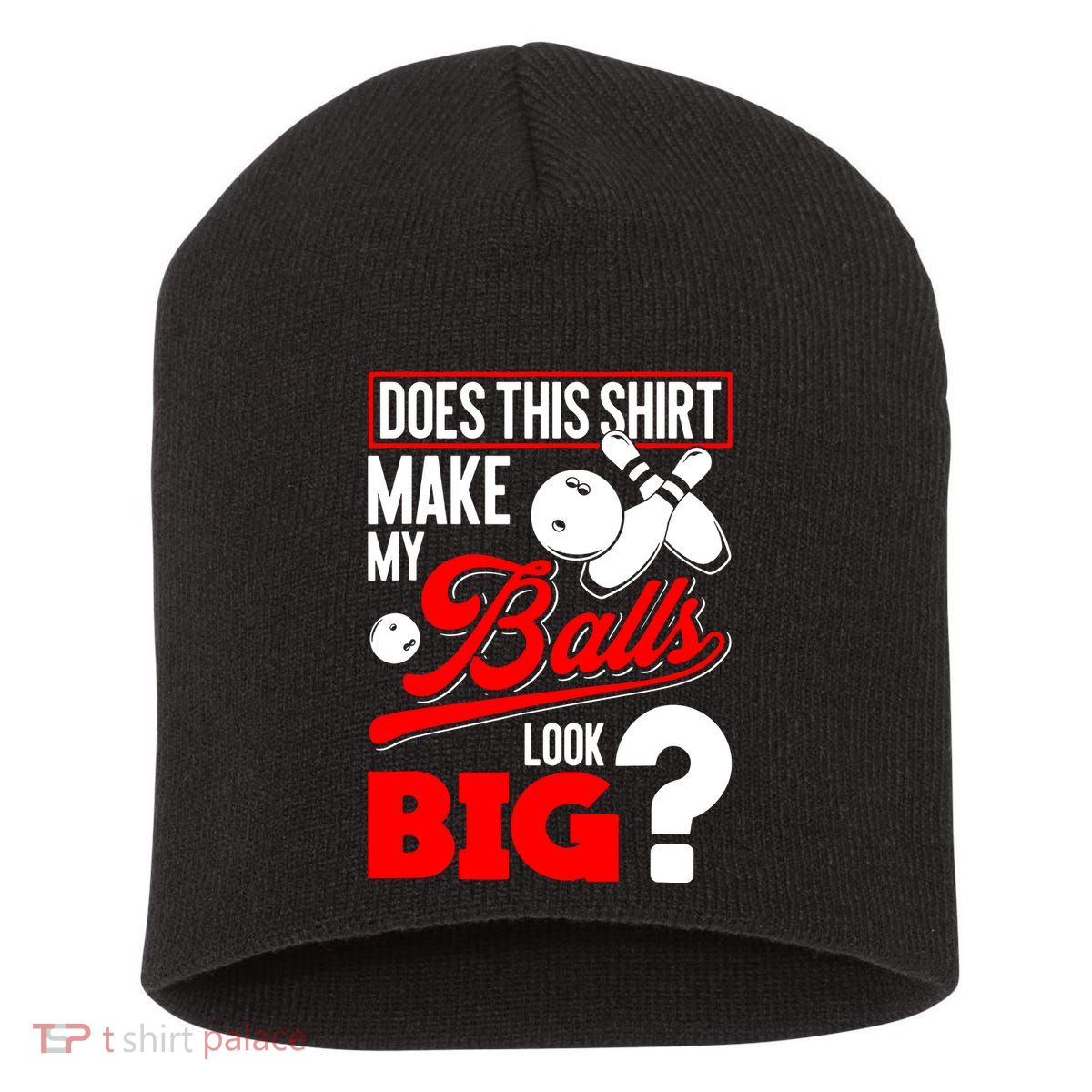 Bowling Balls Short Acrylic Beanie
