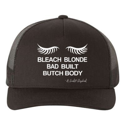 Bleach Blonde Bad Built Butch Body Yupoong Adult 5-Panel Trucker Hat