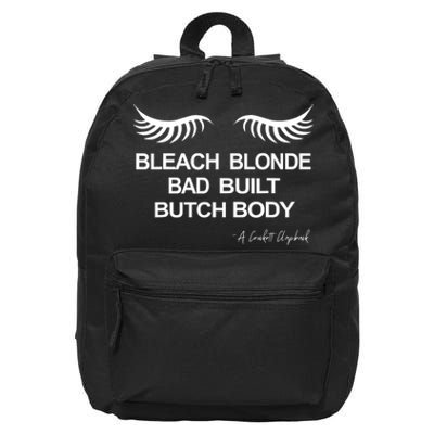 Bleach Blonde Bad Built Butch Body 16 in Basic Backpack