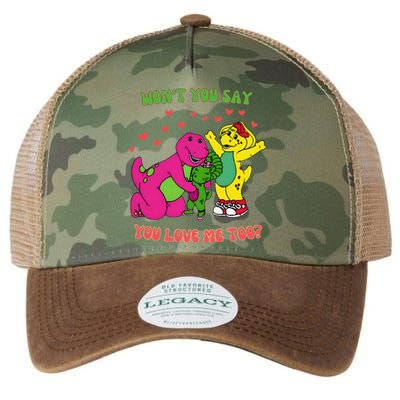 Barney Baby Bop And Bj WonT You Say You Love Me Too Legacy Tie Dye Trucker Hat