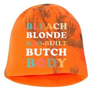 Bleach Blonde Bad Built Butch Body Kati - Camo Knit Beanie