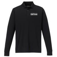 Boshkalay Bong Bong Groovy Performance Long Sleeve Polo