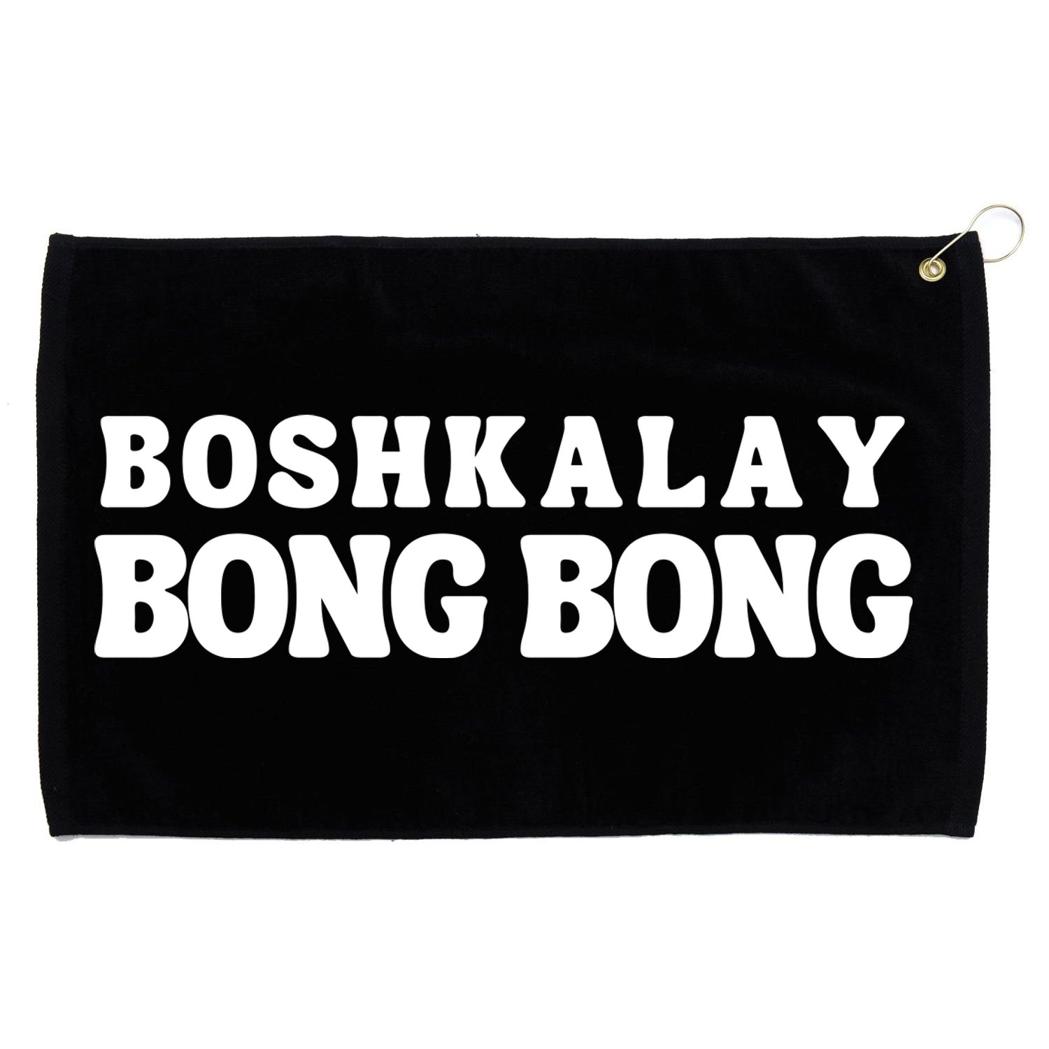 Boshkalay Bong Bong Groovy Grommeted Golf Towel