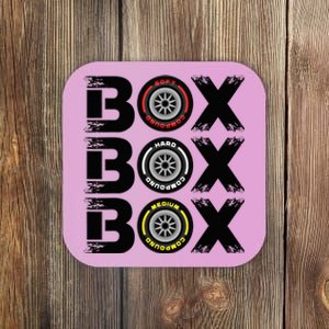 Box Box Box F1 Tyre Compound V2 Design Car Lover Coaster