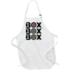 Box Box Box F1 Tyre Compound V2 Design Car Lover Full-Length Apron With Pockets