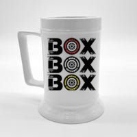 Box Box Box F1 Tyre Compound V2 Design Car Lover Beer Stein