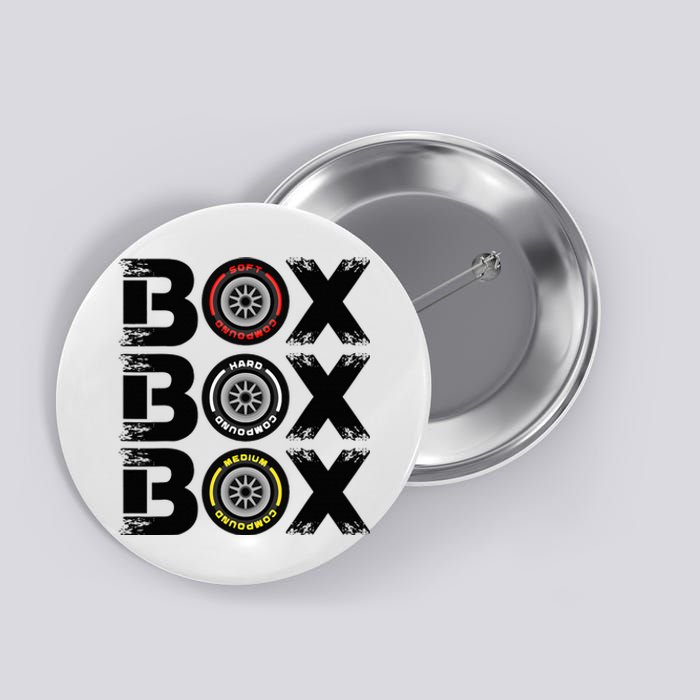 Box Box Box F1 Tyre Compound V2 Design Car Lover Button