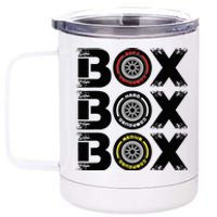 Box Box Box F1 Tyre Compound V2 Design Car Lover 12 oz Stainless Steel Tumbler Cup