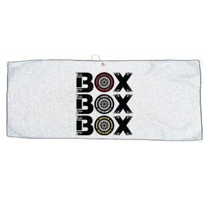 Box Box Box F1 Tyre Compound V2 Design Car Lover Large Microfiber Waffle Golf Towel