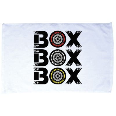 Box Box Box F1 Tyre Compound V2 Design Car Lover Microfiber Hand Towel