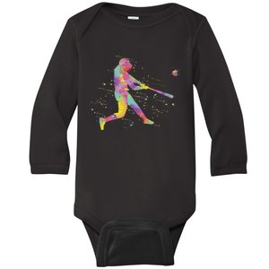 Baseball Boy Baby Long Sleeve Bodysuit