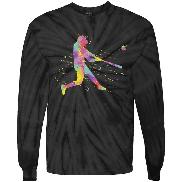 Baseball Boy Tie-Dye Long Sleeve Shirt