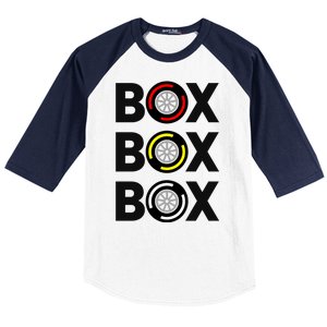 Box Box Box Racing Gift Race Car Driver Baseball Sleeve Shirt