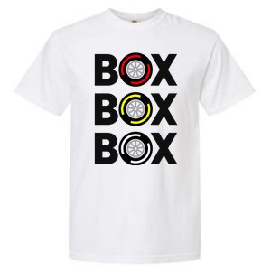 Box Box Box Racing Gift Race Car Driver Garment-Dyed Heavyweight T-Shirt