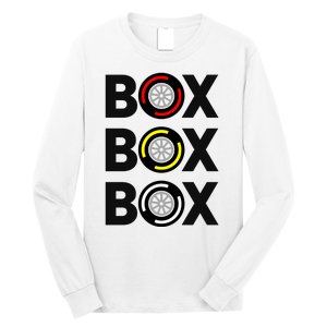 Box Box Box Racing Gift Race Car Driver Long Sleeve Shirt