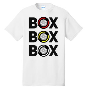 Box Box Box Racing Gift Race Car Driver Tall T-Shirt