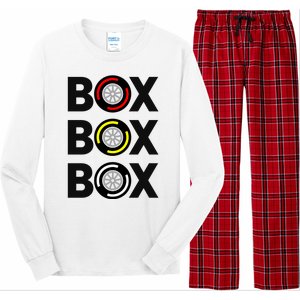 Box Box Box Racing Gift Race Car Driver Long Sleeve Pajama Set