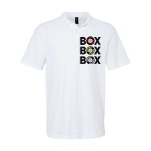 Box Box Box Racing Gift Race Car Driver Softstyle Adult Sport Polo