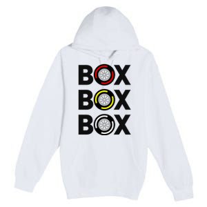 Box Box Box Racing Gift Race Car Driver Premium Pullover Hoodie