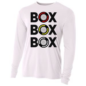 Box Box Box Racing Gift Race Car Driver Cooling Performance Long Sleeve Crew