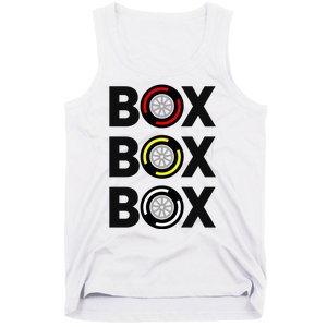 Box Box Box Racing Gift Race Car Driver Tank Top