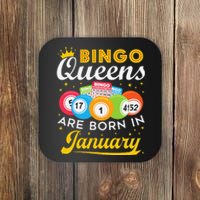 Bingo Birthday Bingo Queens Are Born in January Coaster