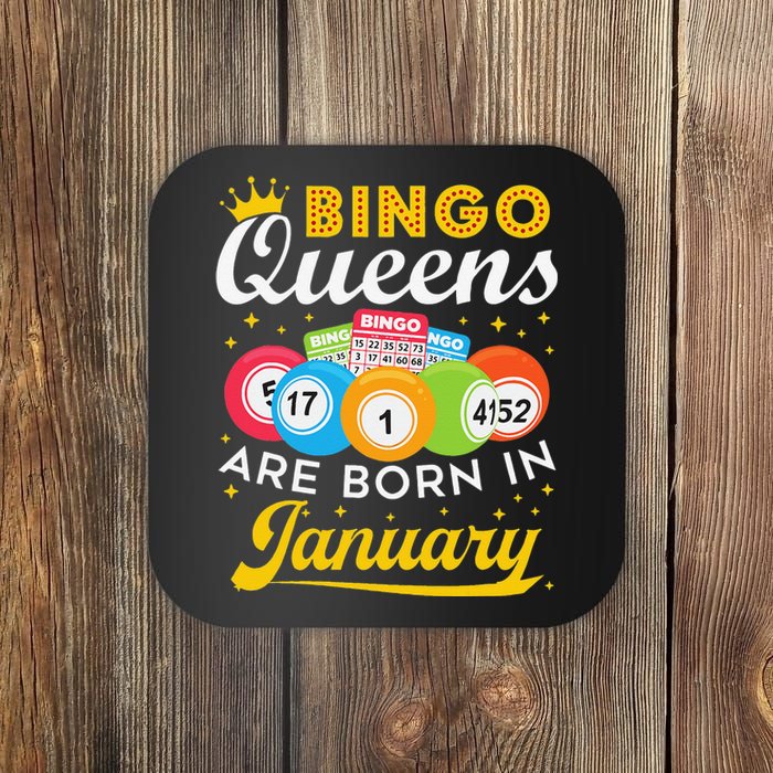 Bingo Birthday Bingo Queens Are Born in January Coaster