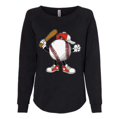 Baseball Boy Womens California Wash Sweatshirt