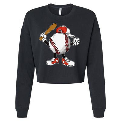 Baseball Boy Cropped Pullover Crew