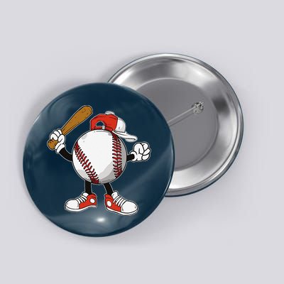 Baseball Boy Button