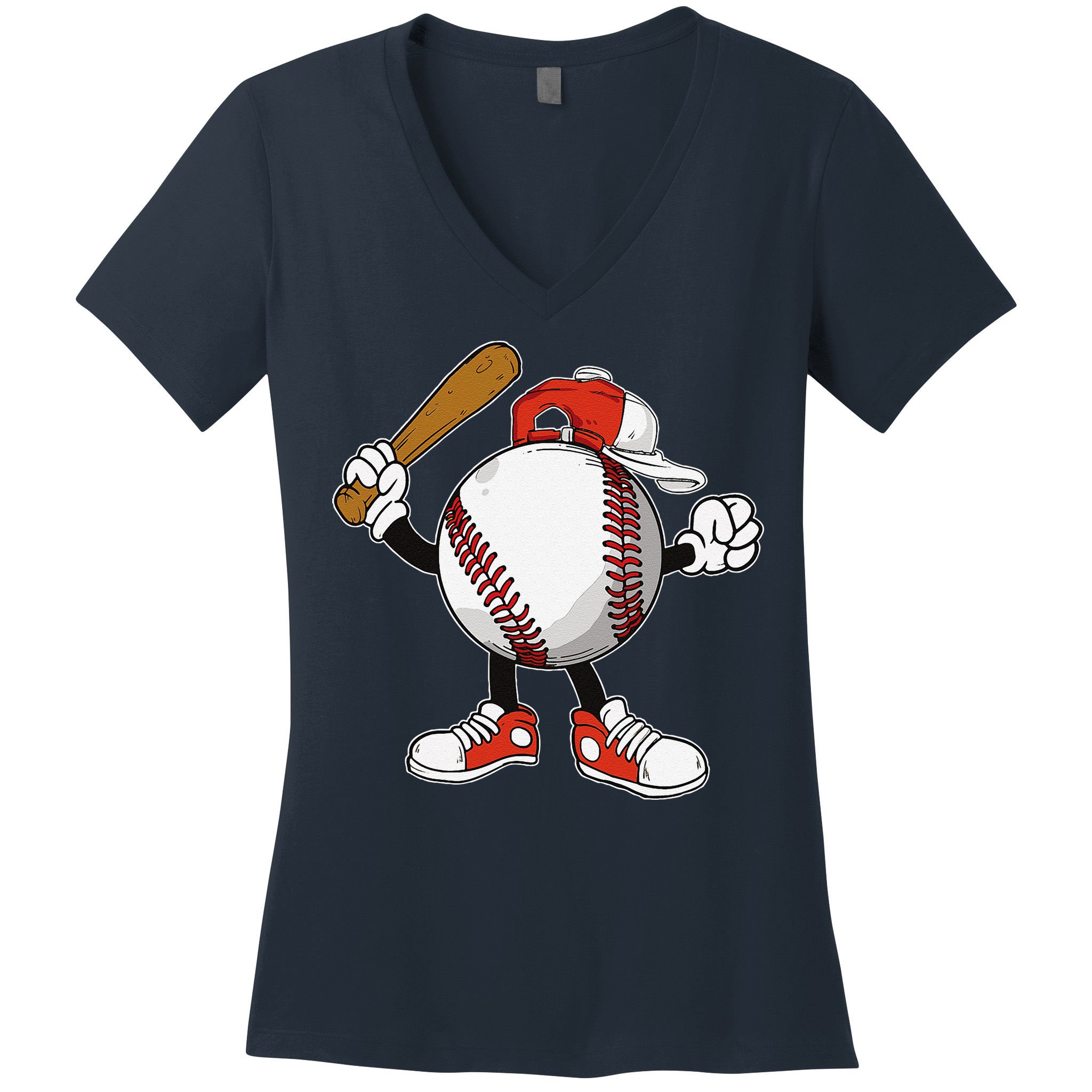 Baseball Boy Women's V-Neck T-Shirt