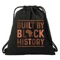 Built By Black History Drawstring Bag