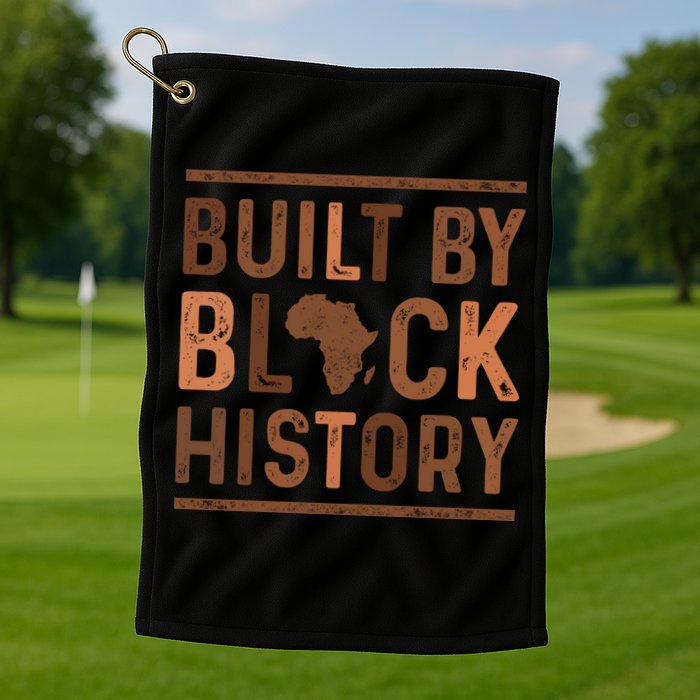 Built By Black History Golf Towel