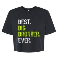 Best Big Brother Ever Teenager Older Sibling Bella+Canvas Jersey Crop Tee