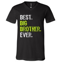 Best Big Brother Ever Teenager Older Sibling V-Neck T-Shirt