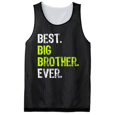 Best Big Brother Ever Teenager Older Sibling Mesh Reversible Basketball Jersey Tank