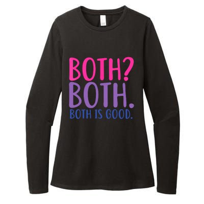 Both? Both. Both Is Good Funny Bisexual Pride Womens CVC Long Sleeve Shirt