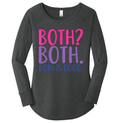 Both? Both. Both Is Good Funny Bisexual Pride Women's Perfect Tri Tunic Long Sleeve Shirt