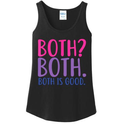 Both? Both. Both Is Good Funny Bisexual Pride Ladies Essential Tank