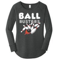 Bowling Ball Busters Women's Perfect Tri Tunic Long Sleeve Shirt