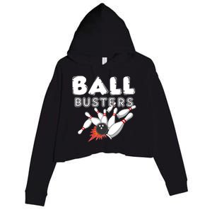 Bowling Ball Busters Crop Fleece Hoodie