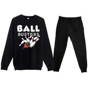 Bowling Ball Busters Premium Crewneck Sweatsuit Set