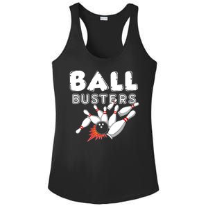 Bowling Ball Busters Ladies PosiCharge Competitor Racerback Tank