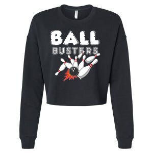 Bowling Ball Busters Cropped Pullover Crew