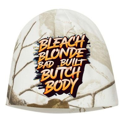 Bleach Blonde Bad Build Butch Body Kati - Camo Knit Beanie