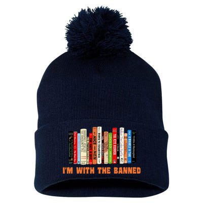 Banned Book Pom Pom 12in Knit Beanie