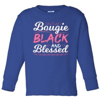 Bougie Black Blessed Dope Boujee Melanin Christmas Gift Tee Cool Gift Toddler Long Sleeve Shirt