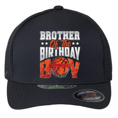 Brother basketball birthday Family Baller bday Party Flexfit Unipanel Trucker Cap