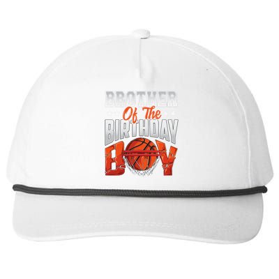 Brother basketball birthday Family Baller bday Party Snapback Five-Panel Rope Hat