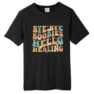 Bye Bye Boobies Hello Healing Tall Fusion ChromaSoft Performance T-Shirt